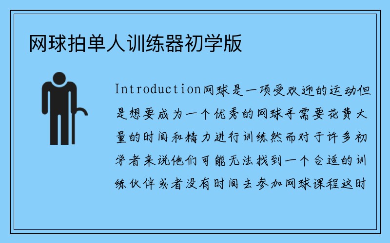 网球拍单人训练器初学版