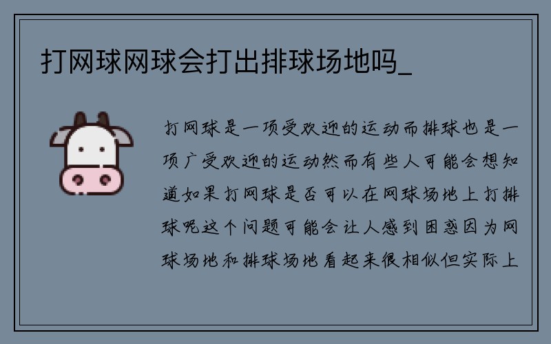 打网球网球会打出排球场地吗_