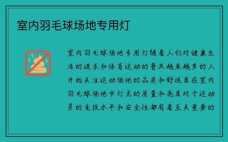 室内羽毛球场地专用灯